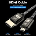 thumbnail image 2 of Cable adaptador de HDTV compatible con Micro HDMI 8K a compatible con HDMI Retorno de audio Ethernet 3D (1 m) Tmvgtek Componentes de Computadoras, 2 of 9