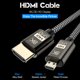thumbnail image 4 of 8K chapado en oro Micro HDMI a HDMI Adaptador HDMI 2.1 Cable 3D Ethernet para HDTV, 4 of 9