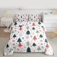 thumbnail image 2 of Castle Fairy Teens Xmas Tree 3-Piece Full Size Comforter Sets,Merry Christmas Bedding Comforter Set,Polka Dots Lightweight Bedding Sets,Microfiber Bedroom Decor, 2 of 8