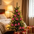 thumbnail image 5 of WWG Christmas Tree Ornaments, Festive Hanging Decorations with Resin Santa Claus, Snowman, Mini Tree and Cake Patterns, Soft Faux Polyester Ball with Hanging Cord, for Christmas Tree, Wreath, 5 of 7