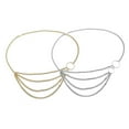 thumbnail image 4 of Qarigey Cadena de la cintura Cadenas del vientre Accesorio de moda Accesorios de vestir de mujer Dorado Ropa, zapatos y accesorios Miscelánea plata Qarigey  AP009788-02, 4 of 6