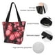 thumbnail image 4 of Balery pink butterfly Bolsa de Hombro con Diseño, Bolsa Grande y Duradera, Bolsa Versátil para Compras, 4 of 6