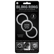 Hitt Brands Bling Ring Jewelry for Auto Interiors- 3 Pack