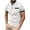 White, variant on fatyb Summer Shirts Mens Short Sleeve Casual Golf T-Shirts Button Stand Collar Breathable Tops for Men