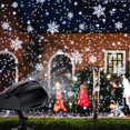 thumbnail image 3 of Snowflake Lights Projector  Christmas Projector Lights Outdoor LED Snowfall Projection Lamp with Remote Control  Rotating Waterproof Snowfall Landscape Decorative Lighting for Holiday  Pa, 3 of 10