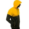 thumbnail image 4 of Niuer Mens Casual Zip Up Hoodie Jackets Color Block Long Sleeve Drawstring Outerwear Coat with Pocket, 4 of 5