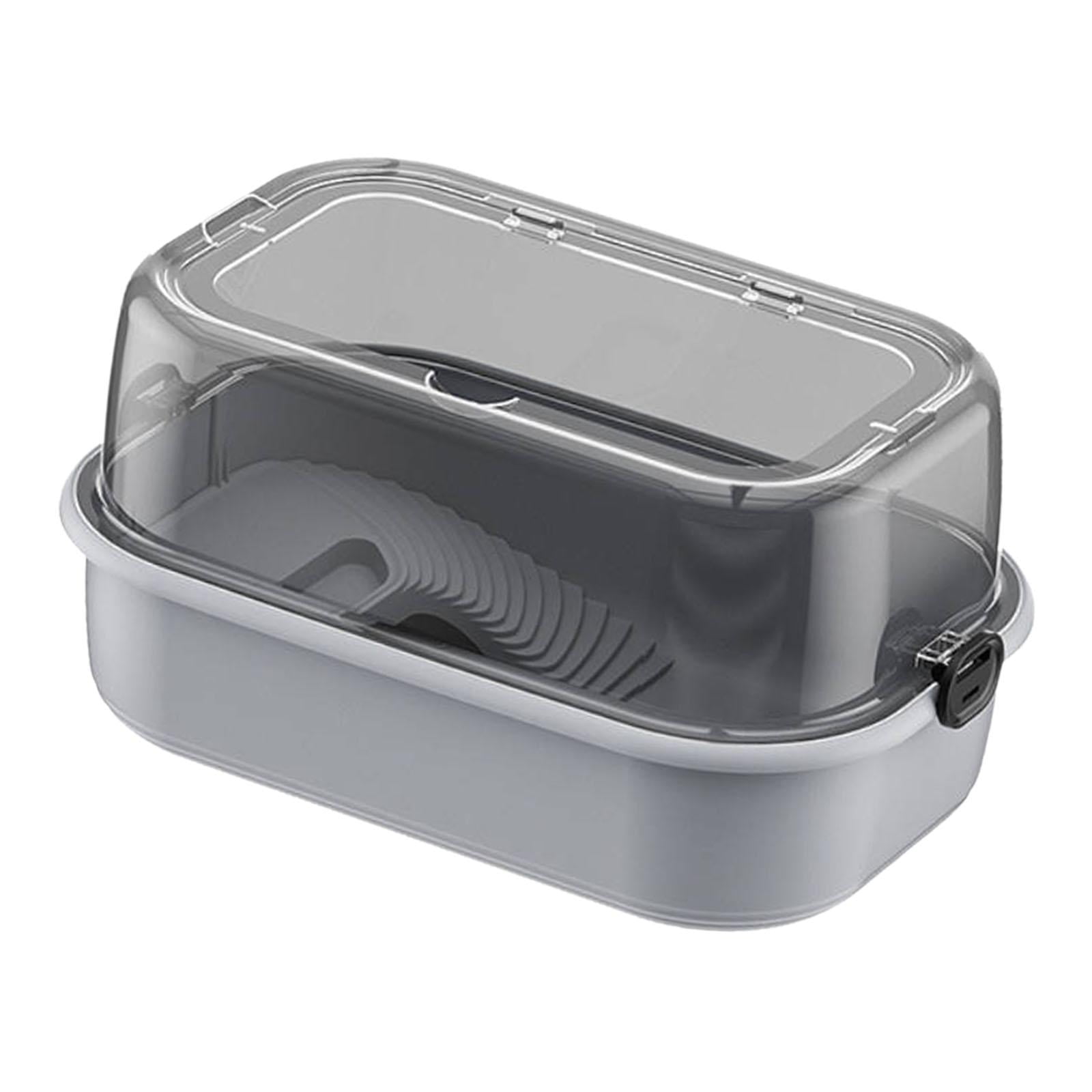 TOOYFUL Turtle Aquarium Reptiles Turtle Detachable Easy to Change Water Turtle Habitat Turtle Tank for Terrapin Turtle Tortoise Amphibians Gray