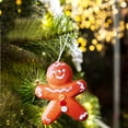 thumbnail image 6 of Dualoai Christmas Hanging Ornament Traditional Sweet for Wall Festivals Themed Party Gingerbread Man, 6 of 7