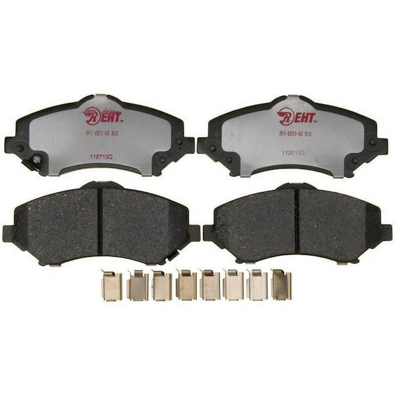 Front Brake Pad Set - Compatible with 2007 - 2017 Jeep Wrangler 2008 2009 2010 2011 2012 2013 2014 2015 2016