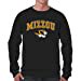 thumbnail image 3 of campus Chandail en Molleton Col Rond Style Doux Arc & Logo pour Adultes Jour de Match (Missouri Tigers - Noir, XX-Grand), 3 of 4