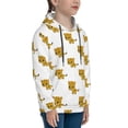 thumbnail image 3 of Lsque Leopard Print Patten Youth Hoodie Sweatshirt Pullover with Kangaroo Pocket Boys and Girls Hoodie Warm Hoodie for Kids-Small, 3 of 6