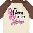 thumbnail image 4 of Inktastic My Mom is My Hero Breast Cancer Awareness Boys or Girls Long Sleeve Baby Bodysuit, 4 of 5