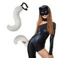 thumbnail image 2 of Event & Party, Halloween 3D Cute Animal Tail Pendant Women Holder Pompoms Tail Fashionable Hairy Tail 50cm Halloween Plush Tail, Home Decor, 2 of 5