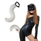 thumbnail image 2 of Colgante de cola de animal 3D para Halloween, con pompones y soporte para mujer, cola peluda de moda, 50 cm, cola de peluche para Halloween, 2 of 5