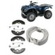 thumbnail image 3 of Kit de zapatas de freno ANGGREK Delanteras traseras para TRX250 TRX250TM Aleación de aluminio Inoxidable, 3 of 7