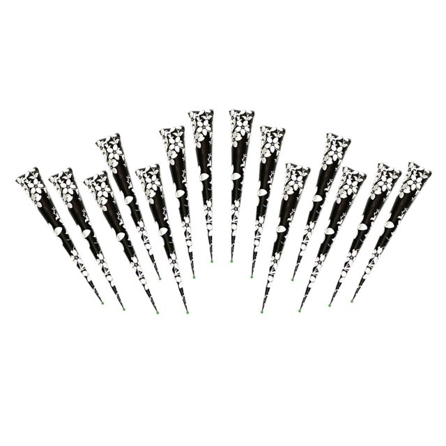 Conos de henna para teñir el cabello Decent Hena, paquete de 14 unidades, marrón rojizo