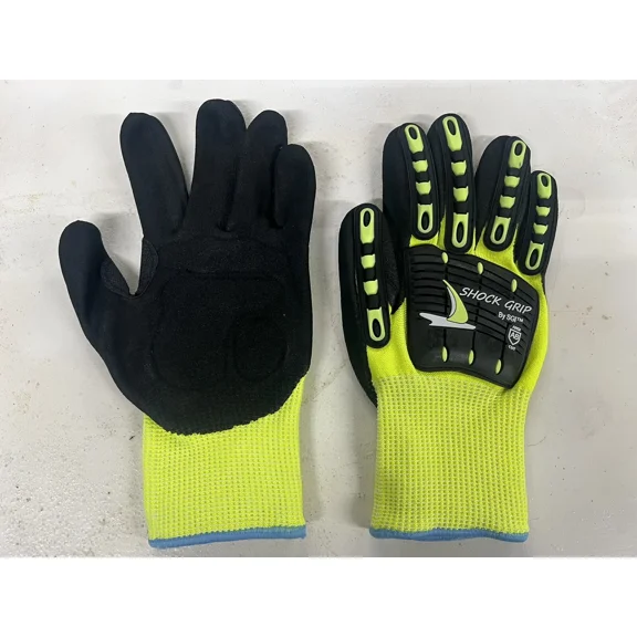 Shock Grip By Sgi Impact Resistant Safety Gloves Xxl A8 Cut Resistant Gr13Gc5
