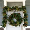 thumbnail image 3 of Village Lighting 30 in. Pre-Lit LED Wreath - Magnolia Leaf, 3 of 6