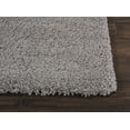 thumbnail image 4 of Nourison Malibu Shag Solid Shag Silver Grey 3'11" x 5'11" Area Rug, (4' x 6'), 4 of 8