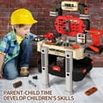 thumbnail image 2 of ALLJOY Kids Work Bench with Tools and Electric Drill, 78 Pcs Kids Toddlers Tool Set,Pretend Play Workbench Construction Toys for Boys Girls, 2 of 5