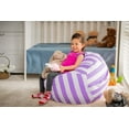 thumbnail image 2 of Wekapo Stuffed Animal Storage Bean Bag Chair Cover for Kids | Stuffable Zipper Beanbag for Organizing Children Plush Toys Large Premium Cotton Canvas, 2 of 7