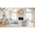 thumbnail image 3 of Southern Home Furnishings Max Pearl Polypropylene Sofa in White Finish, 3 of 7