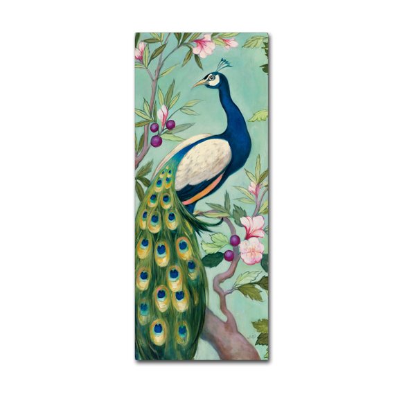 Trademark Fine Art 'Pretty Peacock II' Canvas Art by Julia Purinton