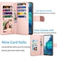 thumbnail image 2 of 6.5" Galaxy S20 FE 5G Case, Samsung Galaxy S20 FE 5G Wallet Case, Njjex Luxury PU Leather 9 Card Slots Holder Carrying Folio Flip Cover [Detachable Magnetic Hard Case] & Kickstand & Hand Strap-Marble, 2 of 5