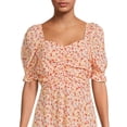 thumbnail image 4 of No Boundaries Juniors’ Puff Sleeve Dress, 4 of 5