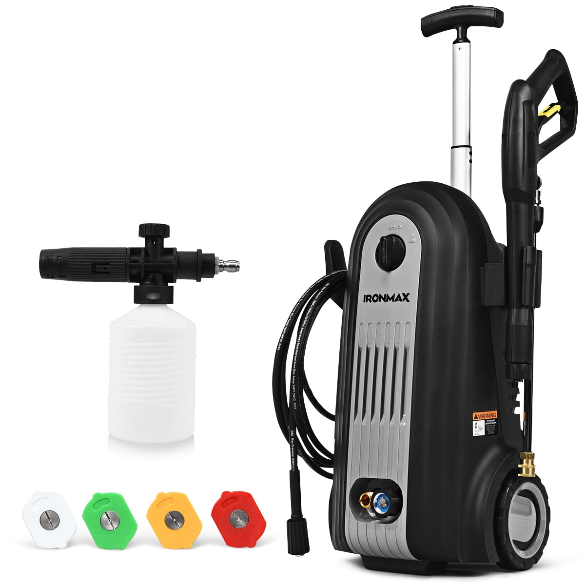 Costway 2800PSI Electric High Pressure Washer Cleaner 1.96GPM 2500W w