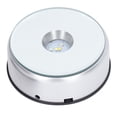 thumbnail image 3 of Rotating Display Stand, 4" 360 Rotating Round Display Base Stand With Lights, USB  Or Battery Powered, Circular Display Pedestal For 3D   Glass Art Acrylic Statues, 3 of 8