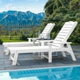 thumbnail image 6 of Uforic Outdoor Chaise Lounge Chairs with Adjustable Backrest, Heavy Duty Hips Resin Patio Lounger with Wide Armrest, 2 Pcs, 6 of 10