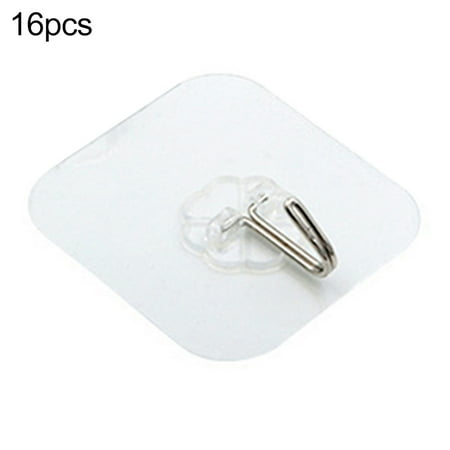 

6/12/16Pcs Kitchen Clear Suction Cup Hooks Wall-mounted Hanger Clothes Coat Rack