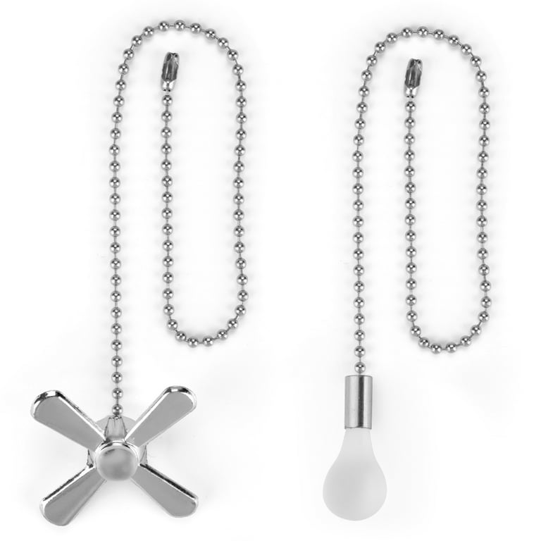 2pcs Ceiling Fan Pull Chains Crystal Fan Pull Chain Extension For Ceiling  Light Fan 
