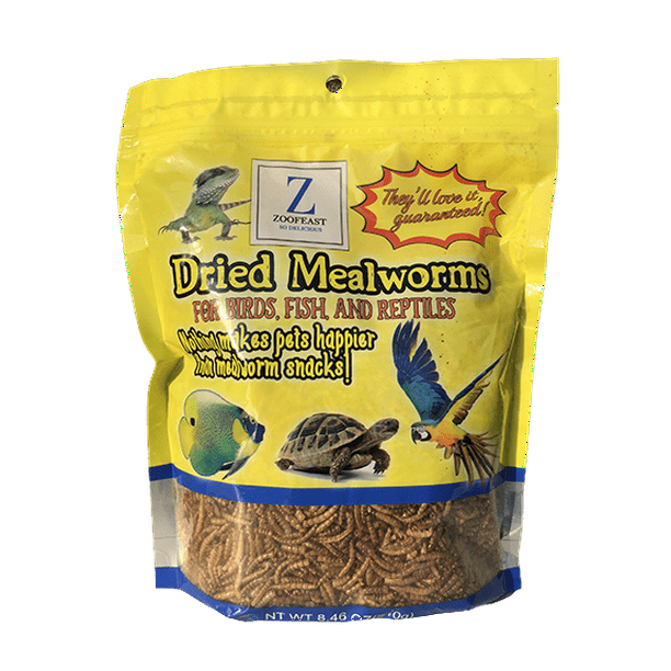 Dried premium grade mealworms for birds, fish and reptiles 8.46oz