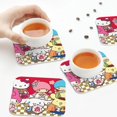 thumbnail image 7 of Lsque Sanrio Pattern 4" Drink Coasters Set of 6, Leather Absorbent Coasters, Table Coaster Set Decorative Coffee Cup Coasters Housewarming Gift, 7 of 7