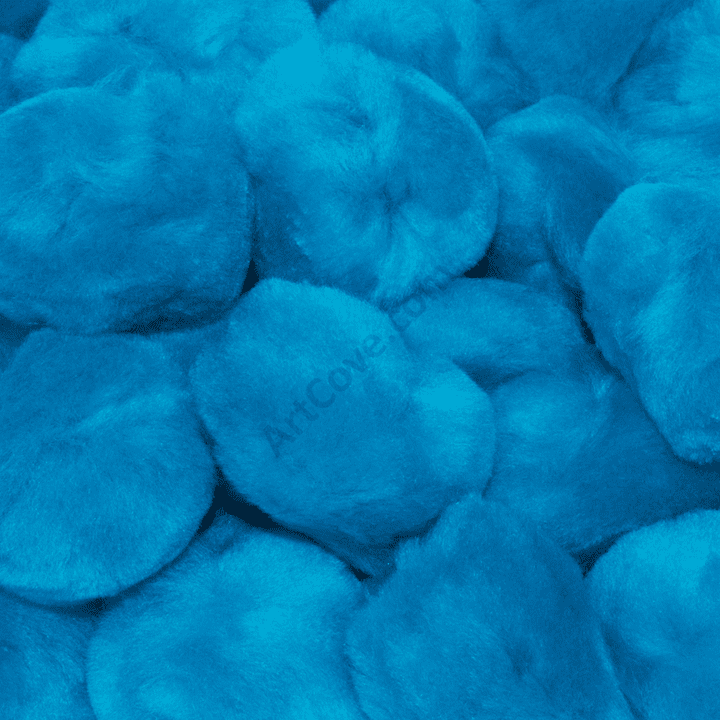 1.5 Inch Turquoise Craft Pom Poms 25 Pieces