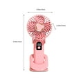 thumbnail image 3 of LHNFT 3 In1 Handheld Mini Fan, 2400 mAh USB Battery Personal Fan, Cooling Fan, USB Rechargeable Small Pocket Fan, 5 Speeds Personal Small Hand Fan Personal Foldable Fan for Indoor Home Office, 3 of 8