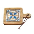 thumbnail image 1 of Salvamanteles con azulejos de madera, protector de mesa, manteles individuales, decoración de mesa, tapete aislante reutilizable, tapete para tazas pa A, 1 of 10