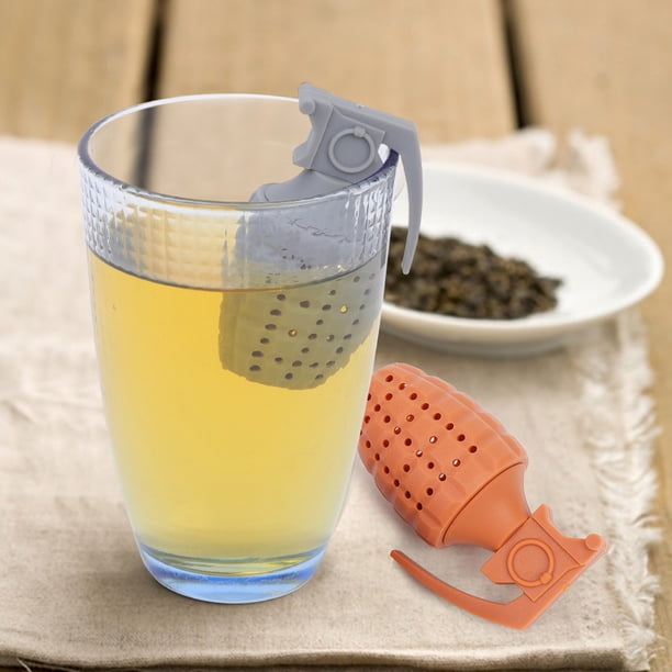 Lindo infusor de té de silicona de grado alimenticio, diseño en forma de granada, filtro de té, colador de té divertido