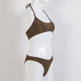 thumbnail image 3 of goowrom Ensemble de Maillots de Bain Fendus pour Femmes à Taille Basse, 3 of 3