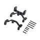thumbnail image 4 of Juego de soportes de montaje de servo de varilla de tracción para coche RC 1:16, ligeros y de fácil instalación. Negro, 4 of 9