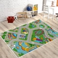 thumbnail image 4 of Alfombra de caminos de ciudad para niños, alfombras de área grande, rectangulares, para sala de juegos y dormitorio, 4 of 9