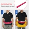 thumbnail image 3 of Anillo de vida inflable automático Portátil con cremallera Ajustable Hebilla Ajustable Cinta reflectante Inflación rápida Múltiples colores Cintura Fushcia Monstrate OD003407-05, 3 of 6