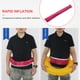 thumbnail image 3 of Anillo de vida inflable automático Portátil con cremallera Ajustable Hebilla Ajustable Cinta reflectante Inflación rápida Múltiples colores Cintura Fushcia Vogacara OD003407-05, 3 of 6