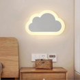 thumbnail image 4 of Modern Cloud Wall Lamp Soft Warm/White Light Eye Protection Living Room Nursery Boys Girls Kids Bedroom Bedside Plug-in Night Lamp 26-27s, 4 of 5