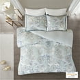 thumbnail image 3 of Home Essence Lian 3 Piece Cotton Printed Reversible Duvet Cover Set, King/Cal King, Blue, 3 of 13