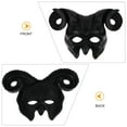 thumbnail image 3 of KAKOWELY 2 máscaras de diablo: máscara de media cara con cuernos para fiesta de Halloween, accesorios decorativos para cosplay, festivales, juegos de rol para adultos., 3 of 5