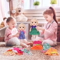 thumbnail image 5 of ZITA ELEMENT 10 Set Alive Baby Doll Clothes, Doll Clothes for 10-12 Inch Girl Dolls Outfits Accessories Include Cute Jumpsuit, Skirts, 5 of 9