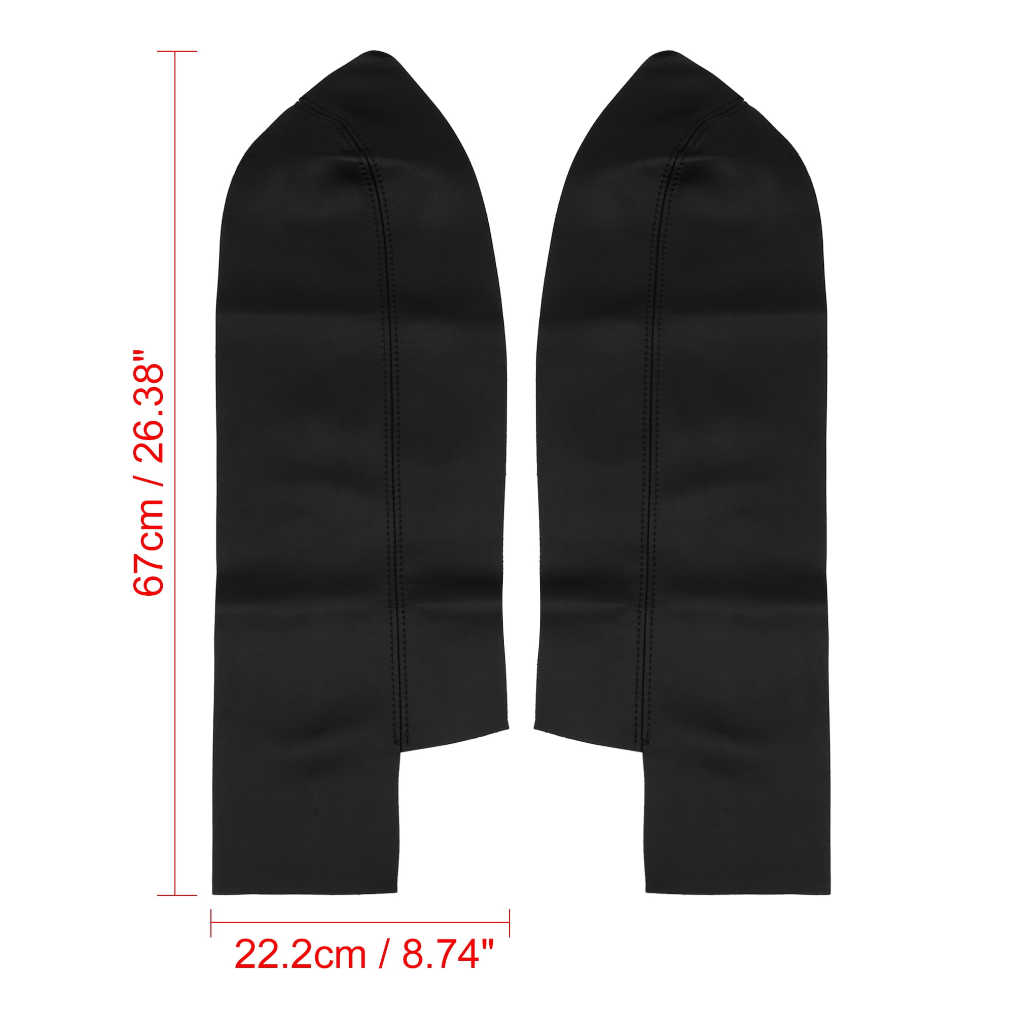 Pair Car Front Door Panels Armrest Cover Black for Honda CR-V 07-12